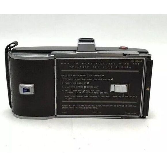 Polaroid 800 Land Camera w/ Leather Case & Accessories Vintage - Picture 3 of 7